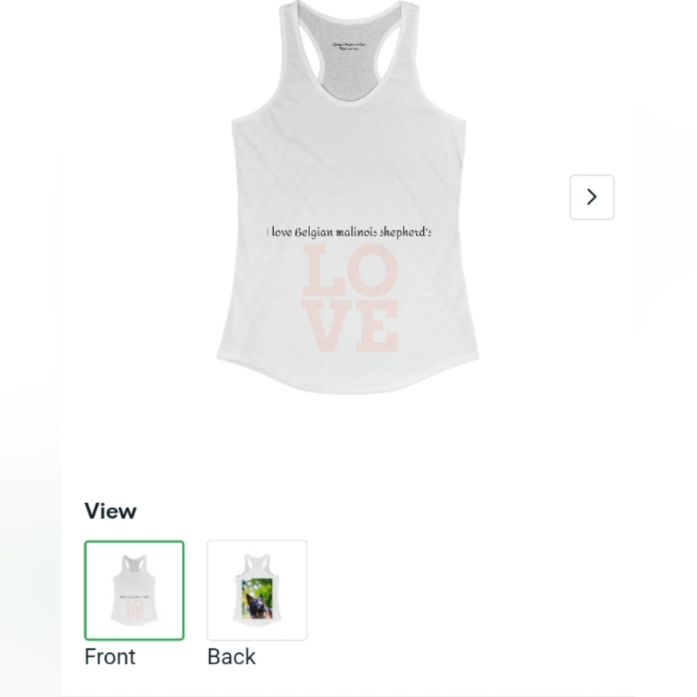 Custom-made tank top